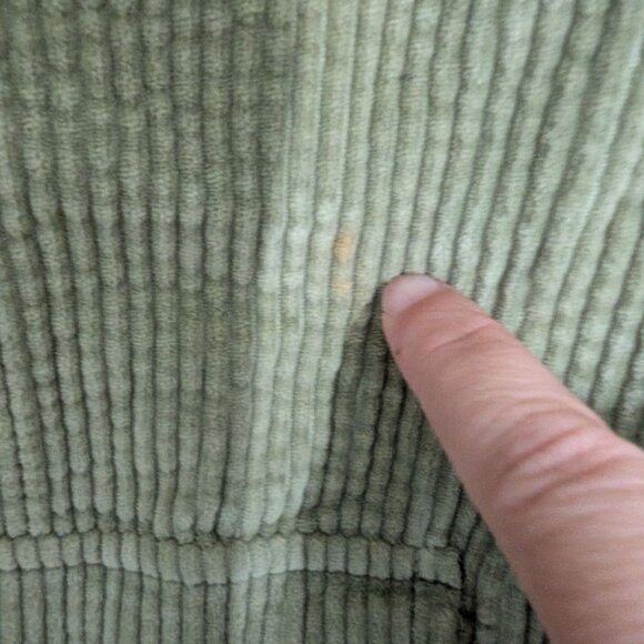 LL Bean Corduroy Barn Jacket Womens Size Medium Green Removable Liner Workwear - Picture 5 of 16